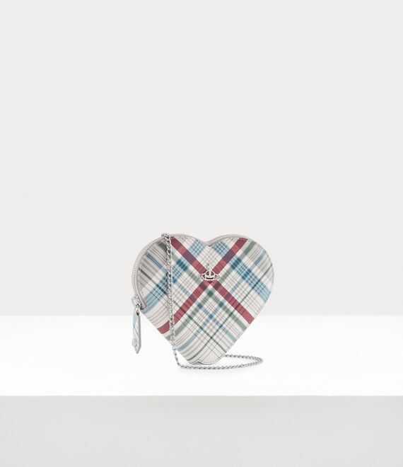 Vivienne Westwood Heart Crossbody Bag in MADRAS CHECK